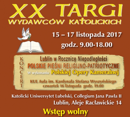 Wydawnictwo „Gaudium” zaprasza na XX Targi Wydawców Katolickich w Lublinie